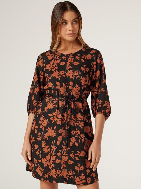 Willow Printed Dress, Floral, hi-res