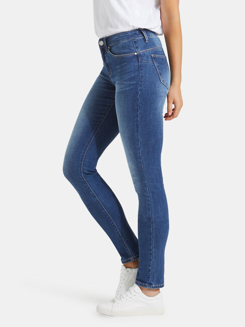 D JEANS Women's Super High Waist Buttlifter Skinny Jeans
