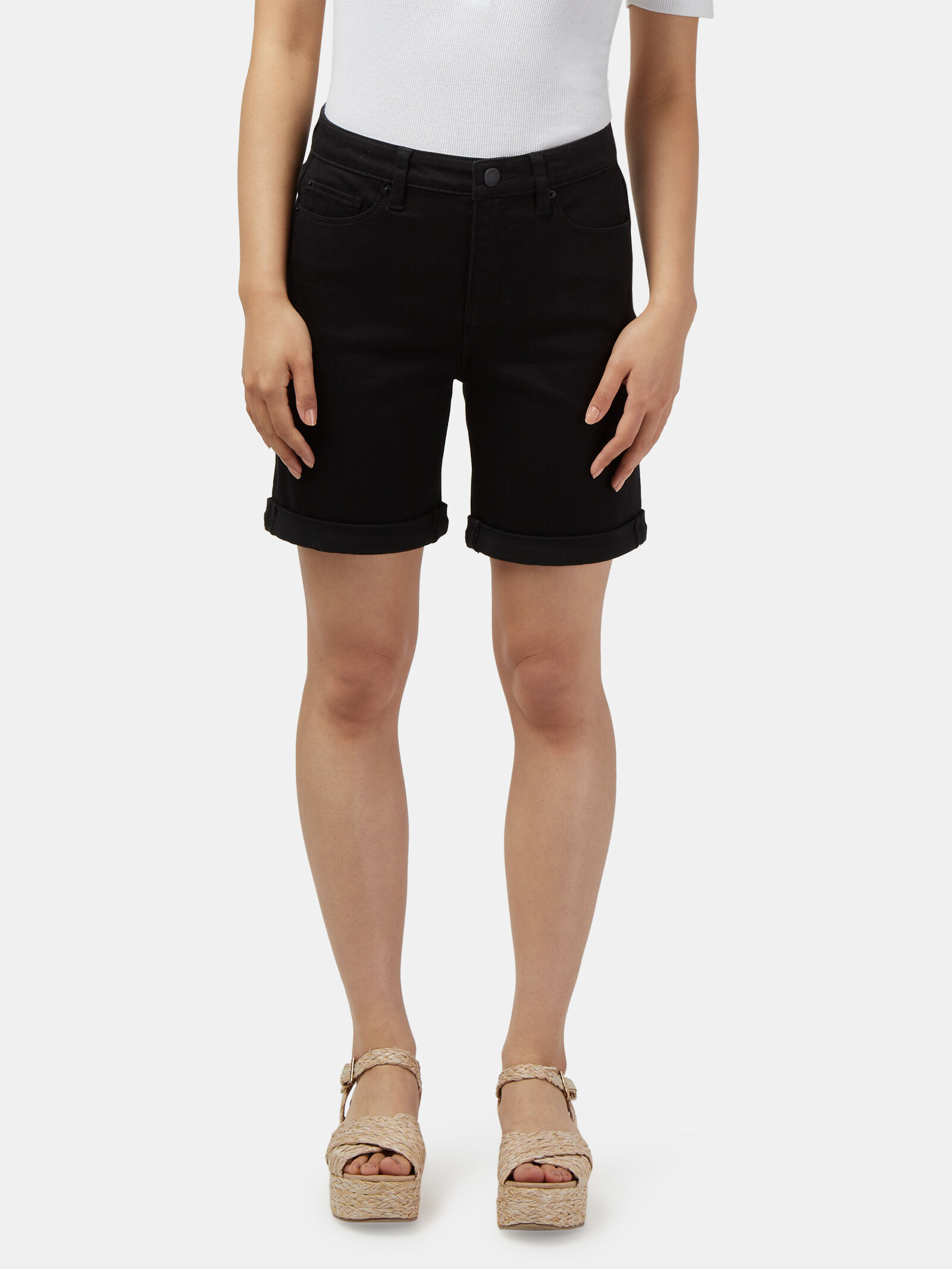 Womens black sale bermuda shorts