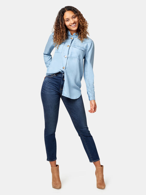 Chambray Booty Lift Jeans, Shop Women's Denim Online