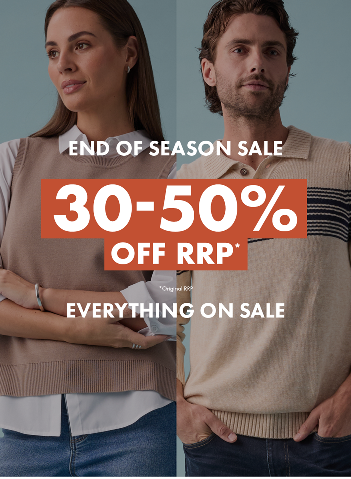 30% - 50% off RRP*