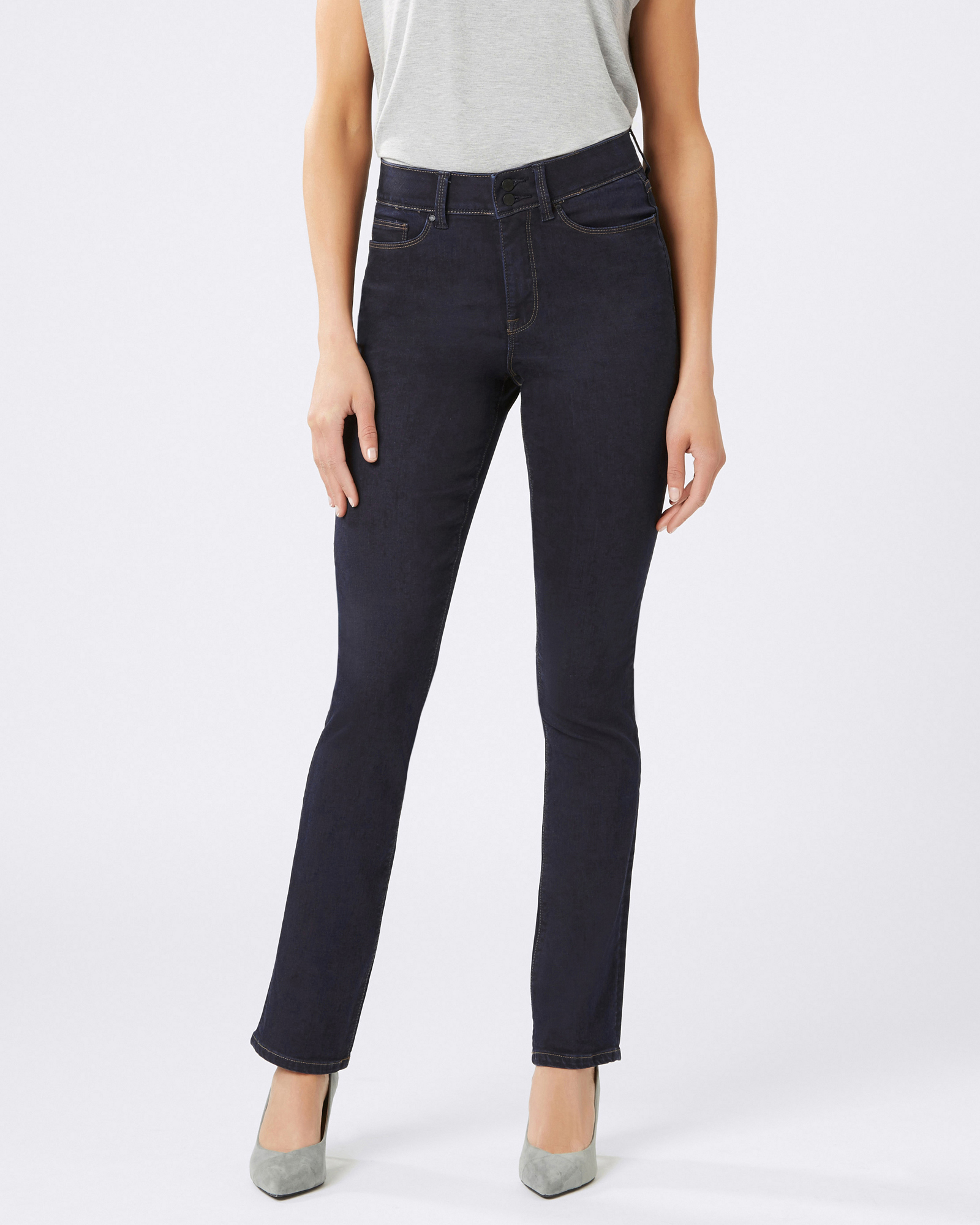 Tummy Trimmer Slim Straight Jeans Absolute Indigo Jeanswest 