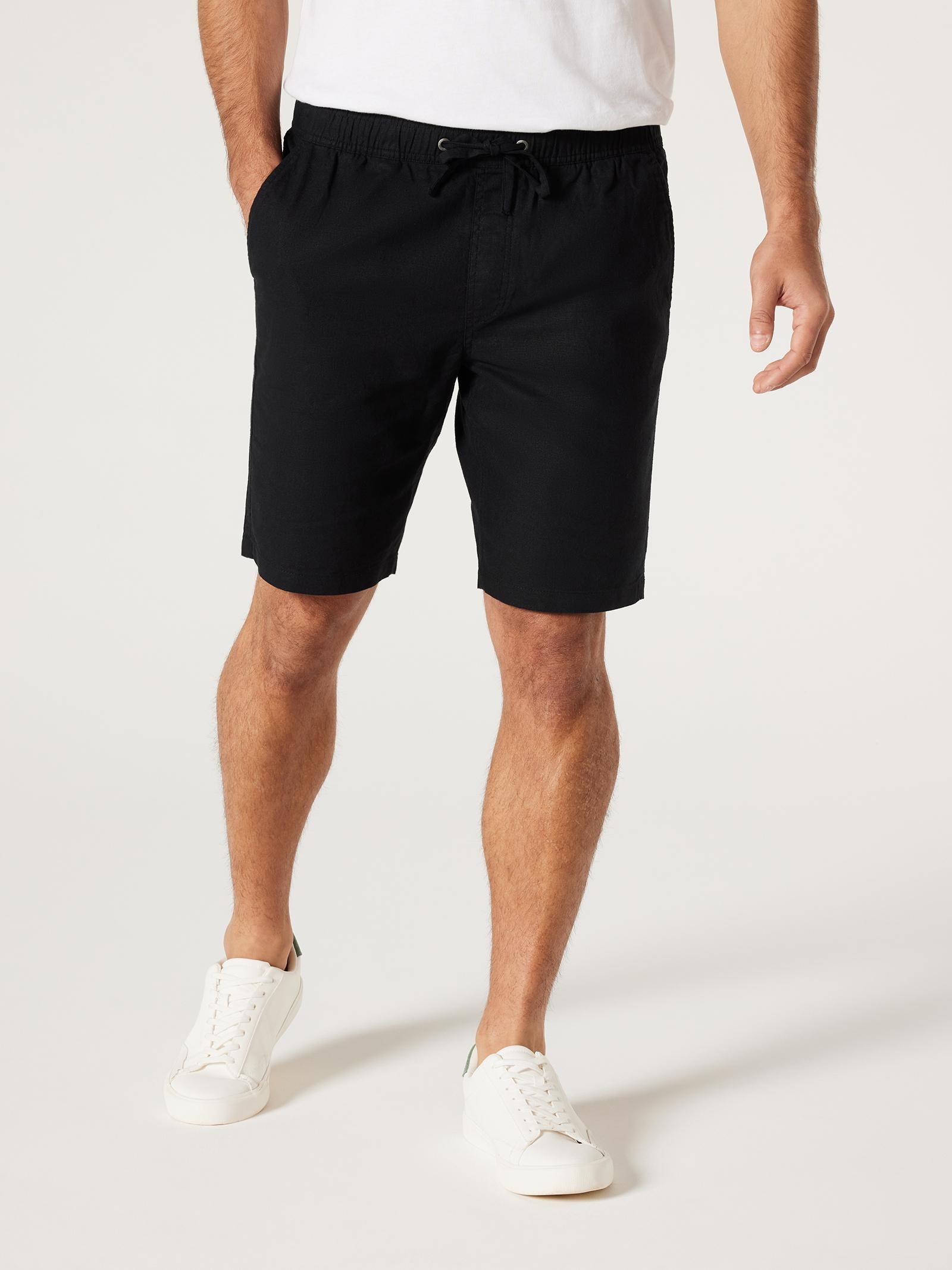 Ready Stock】 Women Casual Short pants Elastic Waist New Summer Style Cotton  Linen Wide Leg Pants Loose Beach Shorts