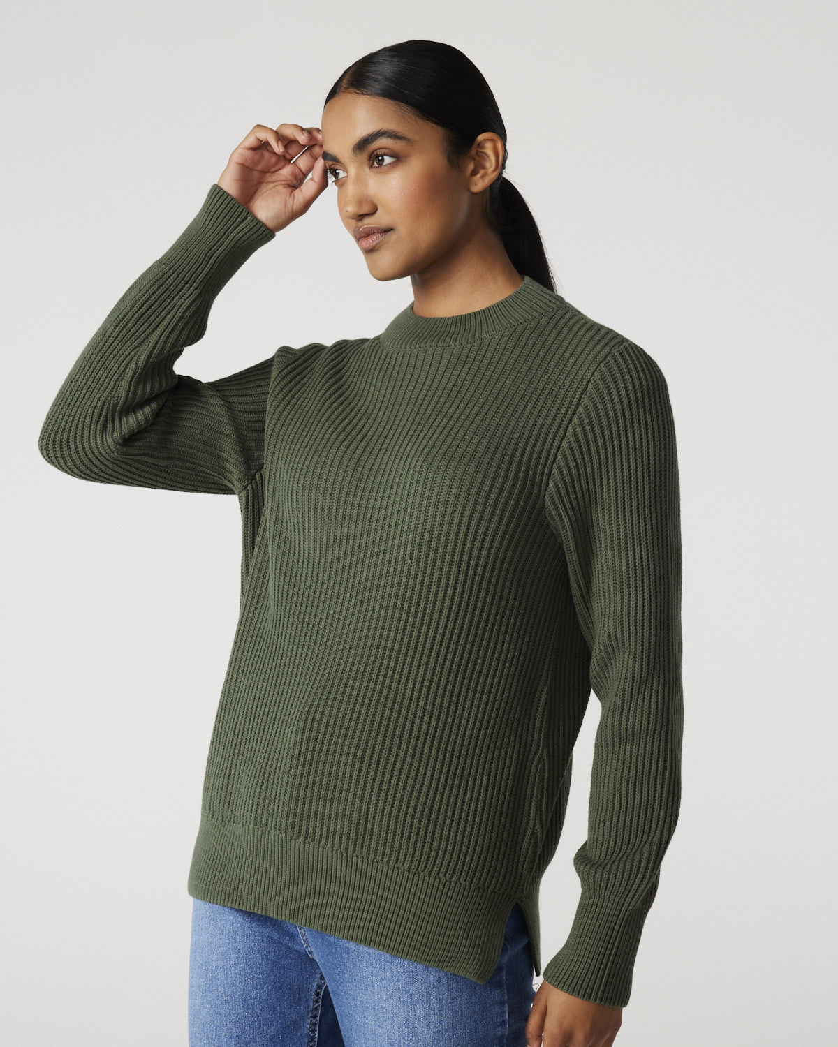 Eden Stand Neck Knit | Jeanswest