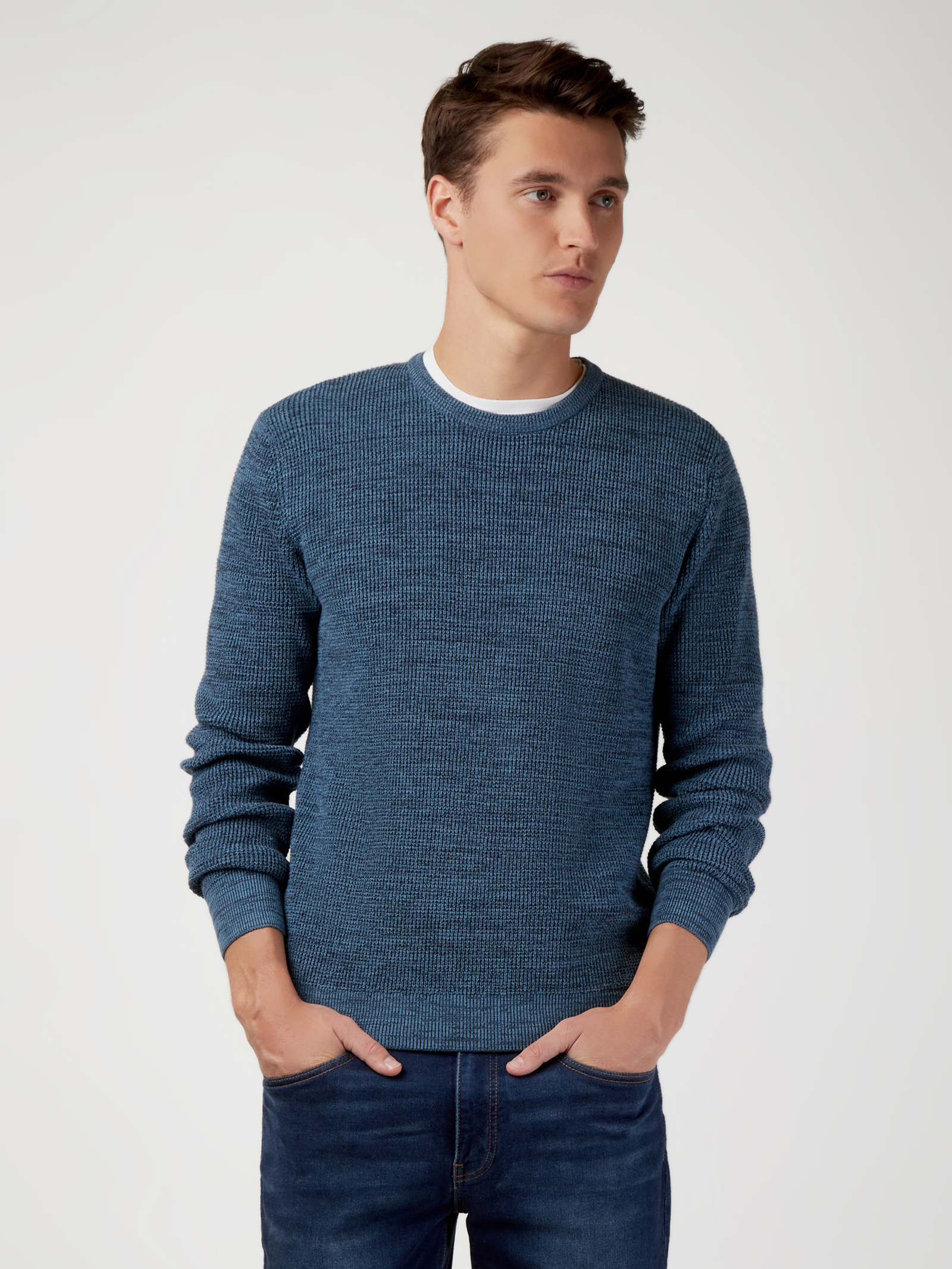 Spencer Textured Crew Knit | Jeanswest