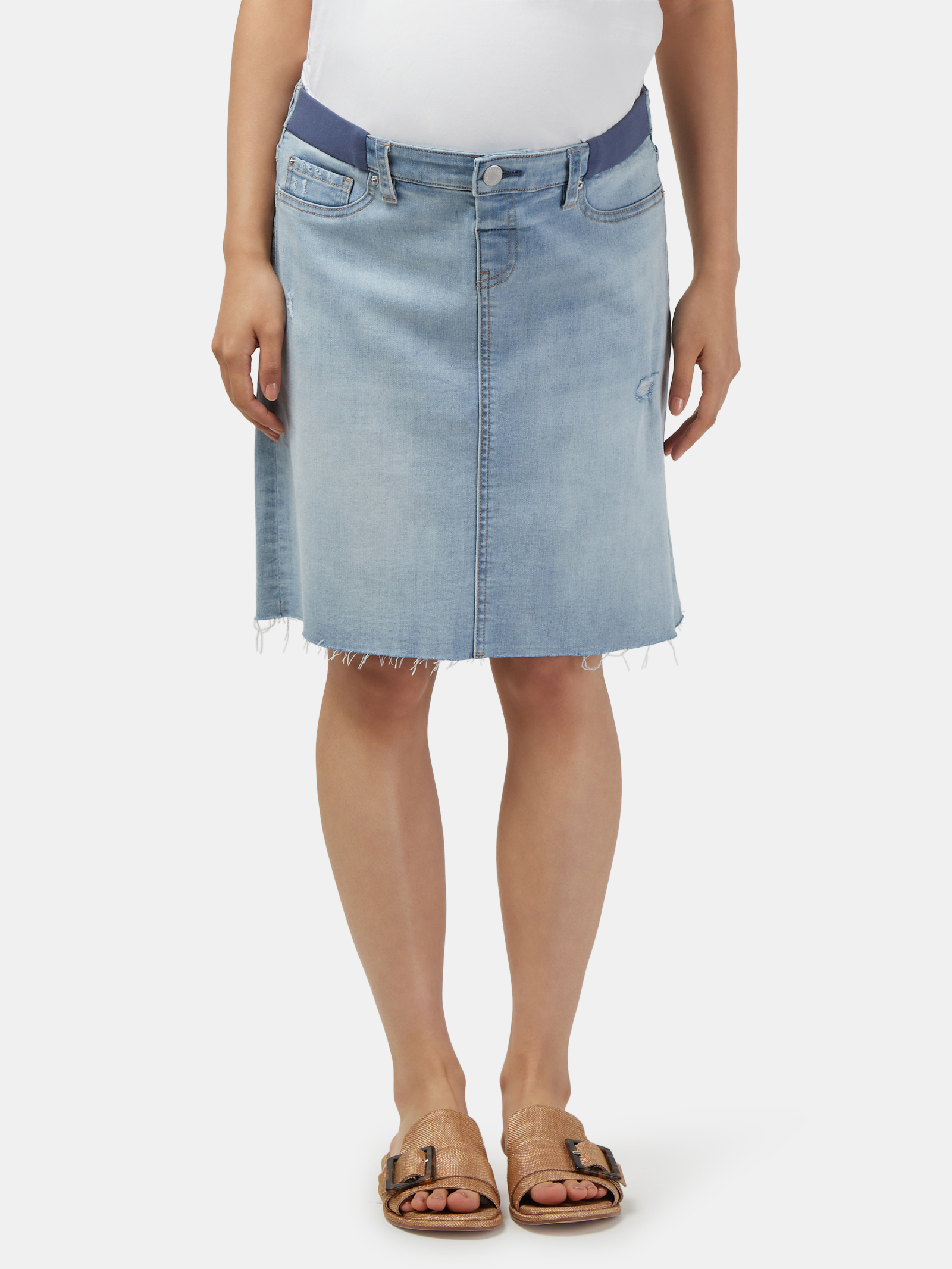 Fcuk Blue Denim Skirt 10 - Reluv Clothing Australia